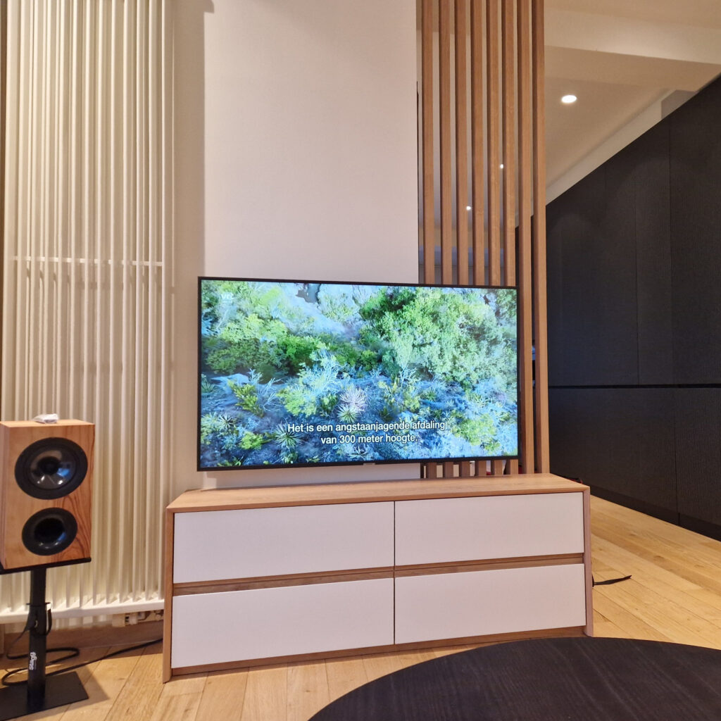 Custom made audio/video cabinetry by Tofwood